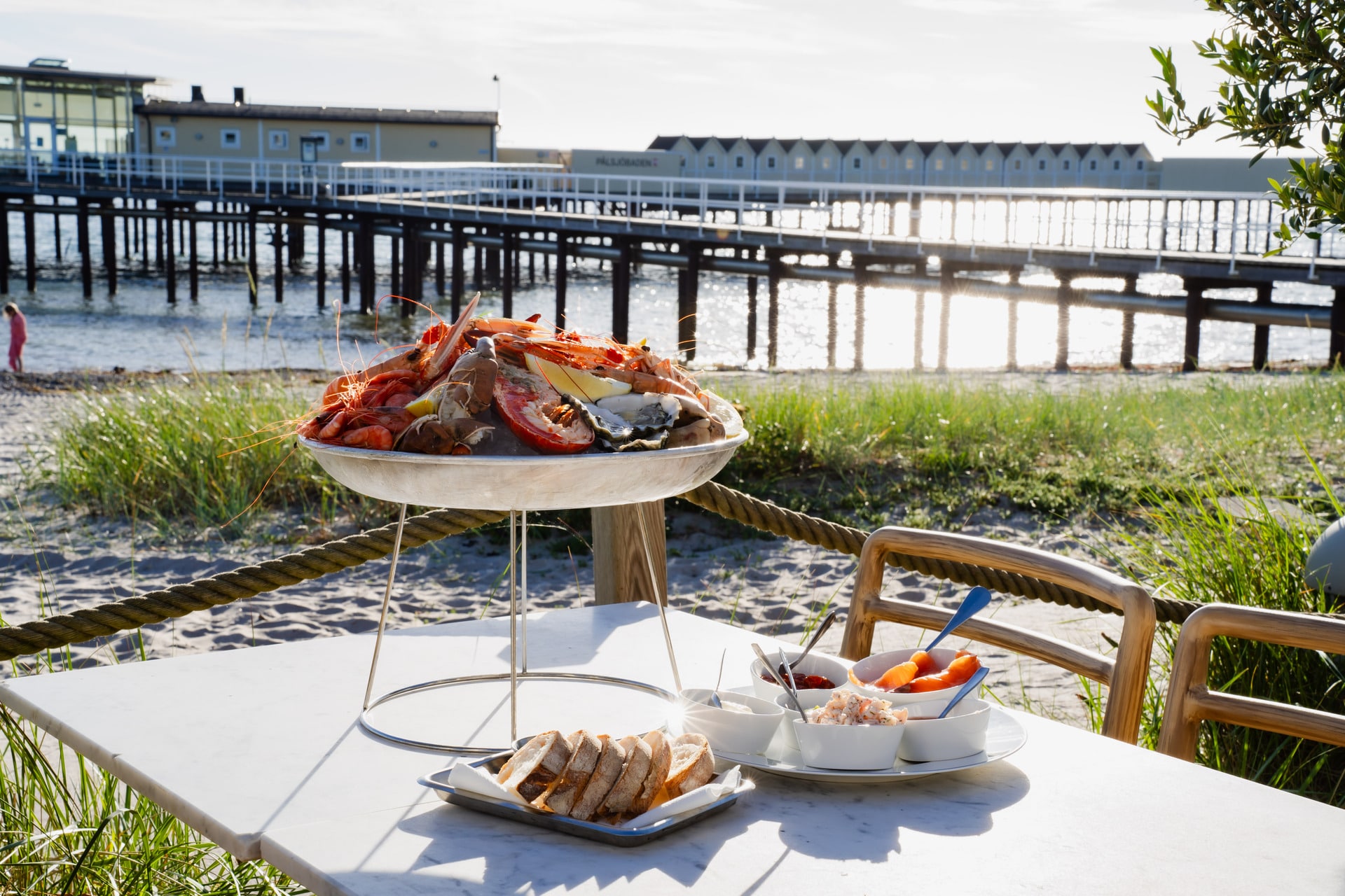 Stunning lunch spot at Pålsjö Krog in the summer