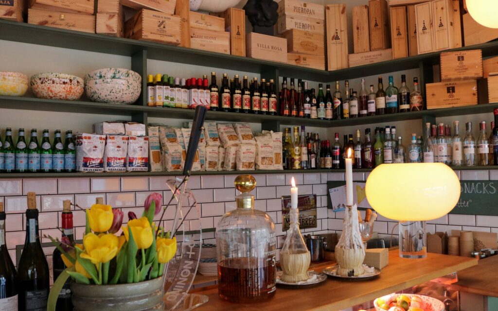 Playful and colorful interior at Regio