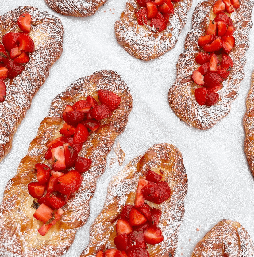 Strawberry pastery