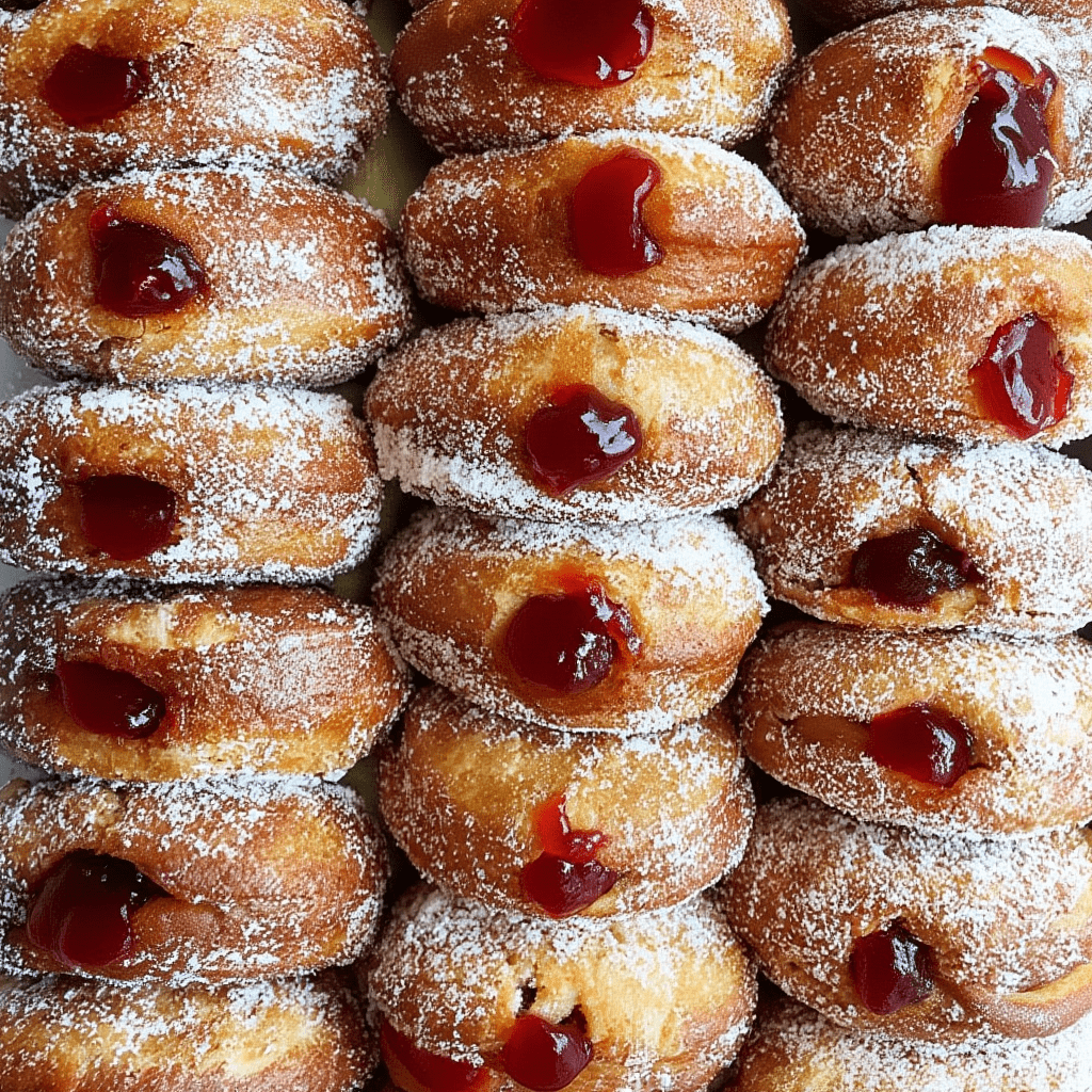 Swedish strawberry donuts